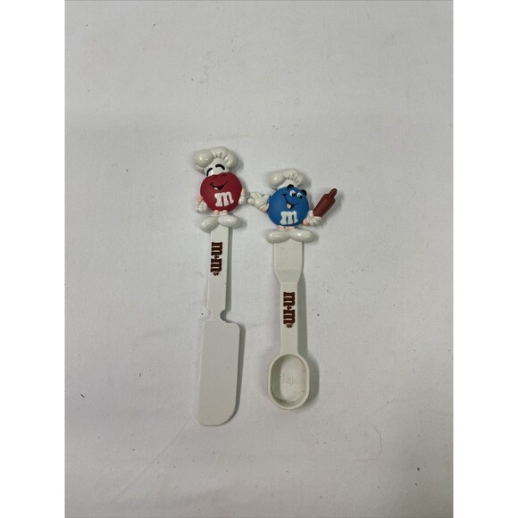 Vintage M&M's Spatula And Spoon For Easy Bake Oven - Picture 2 of 2
